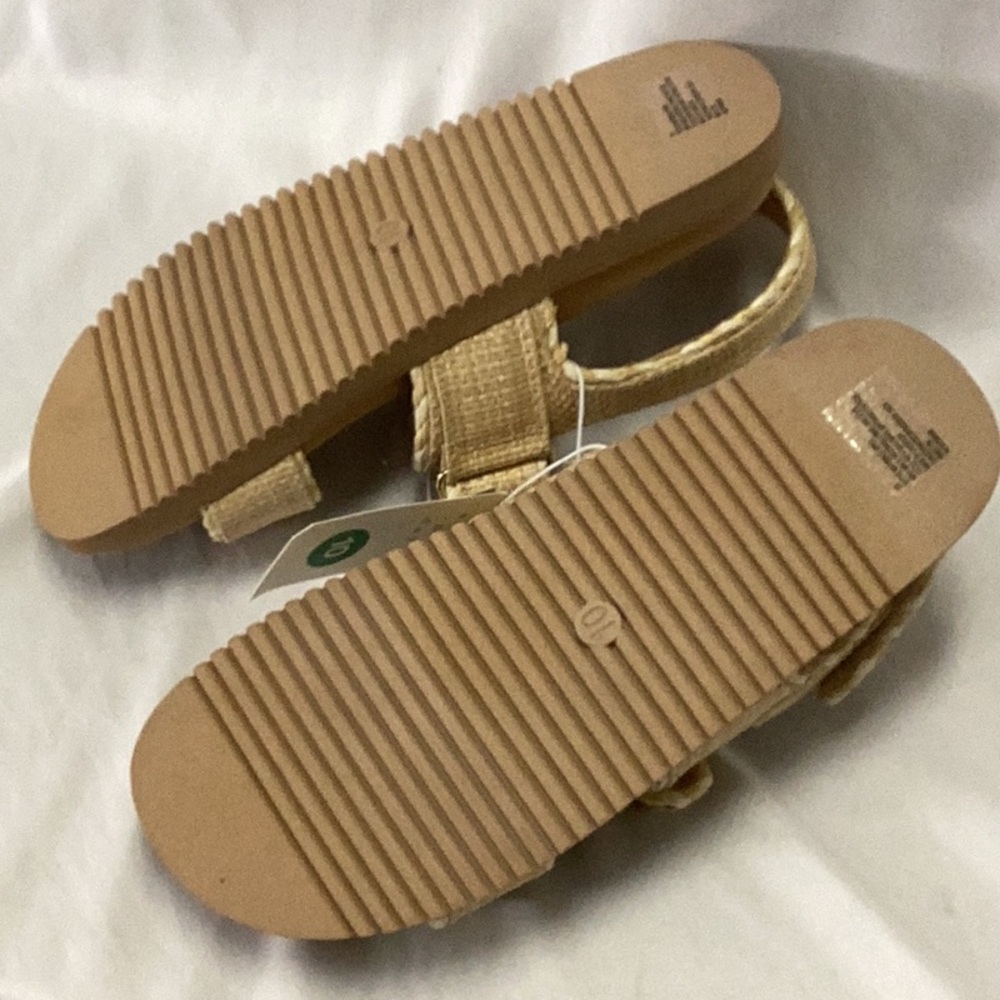 Womens Tilly Raffia Platform Footbed Sandals - a New Day - tan - new - Picture 7 of 7
